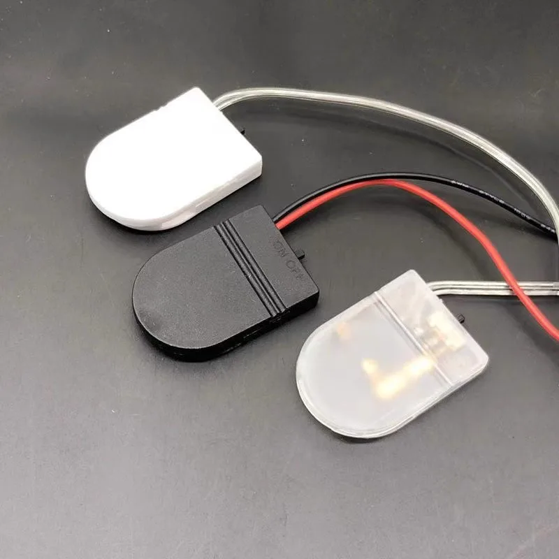 5 unidades para CR2032 botón pila de moneda funda porta baterías con interruptor de encendido y apagado cables Wire3V 6V caja de batería solo ranuras duales - imagen 2