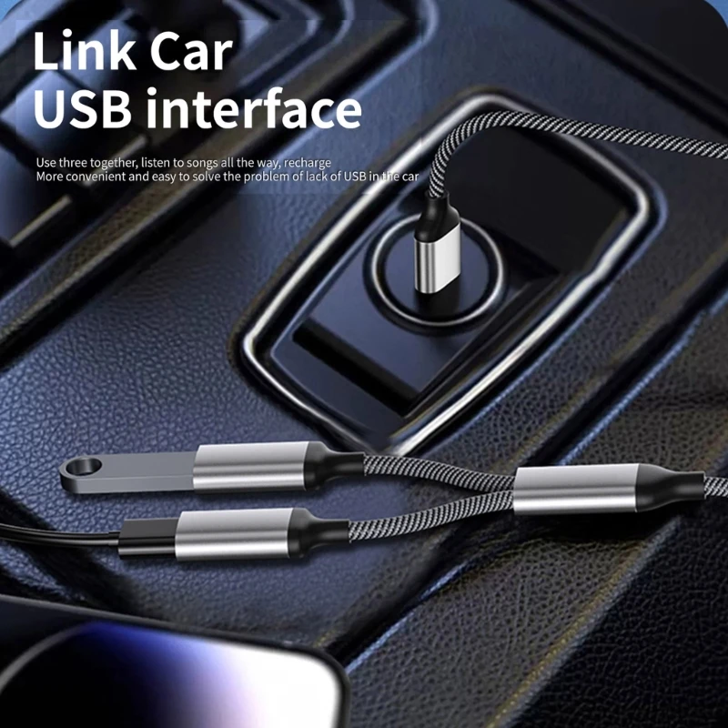 Cable divisor USB 2,0 A macho A 2 USB hembra, Cable de alimentación para carga, transferencia de datos, Cable de datos para computadora portátil, 28cm - imagen 5