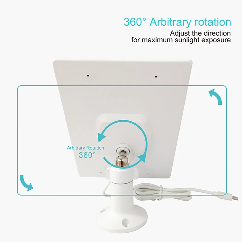 Kit de paneles solares de 10W y 5V, paneles solares 2 en 1 tipo C, carga de células solares para exteriores, cámara de seguridad/sistema de iluminación para el hogar pequeño - imagen 5