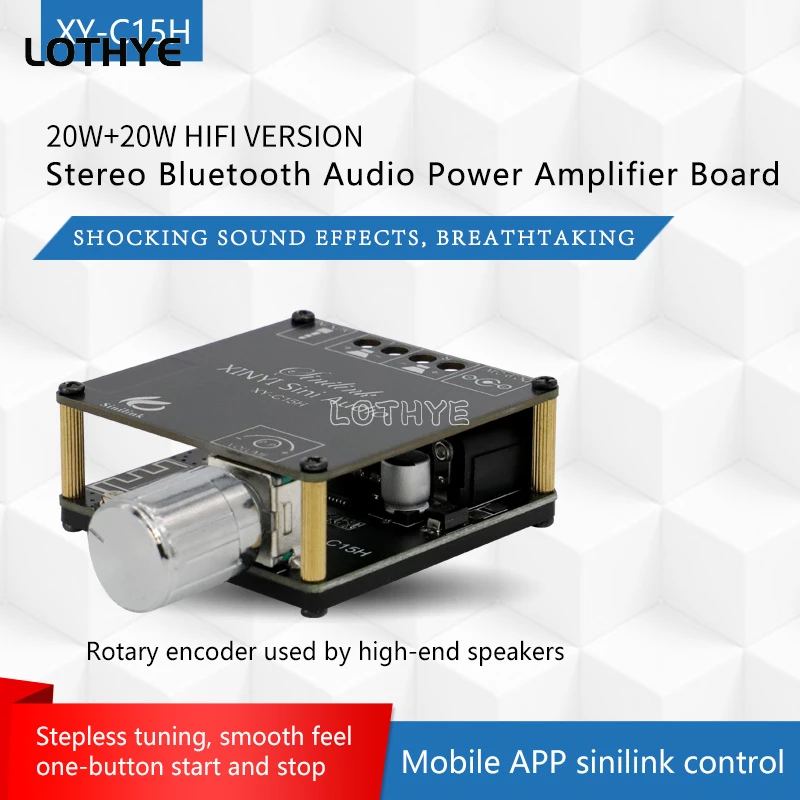 Mini placa amplificadora de potencia Digital de Audio, Bluetooth 5,0, 20W x 2, 50W x 2, 100W x 2, módulo amplificador inalámbrico estéreo, entrada auxiliar - imagen 2