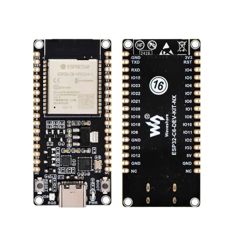 ESP32-C6-DEV-KIT-N8 Placa de desarrollo ESP32-C6-WROOM-1-N8 ESP32-C6-WROOM WiFi + módulo Bluetooth Placa central ESP32-C6-DEV-KIT-N16 - imagen 3