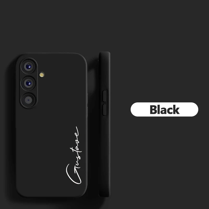 Para Samsung Galaxy A55 5G personalizado nombre iniciales suave silicona líquida DIY funda para Samsung Galaxy A55 5G - imagen 4