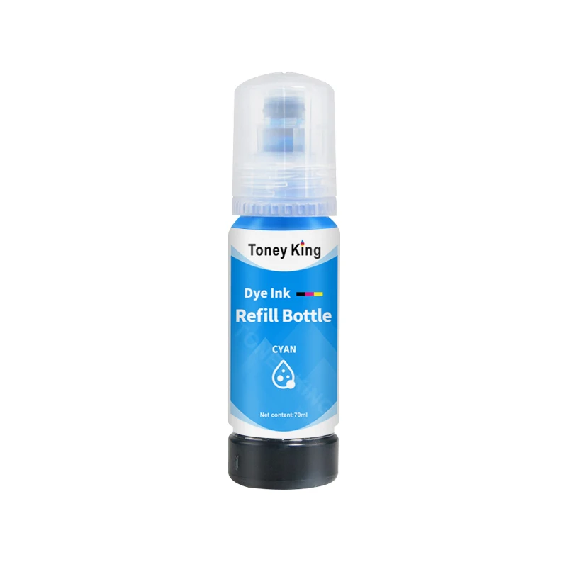 Toney King-recarga de tinta para impresora Epson EcoTank, recambio de tinta de 70ml, L3150, L3110, L3100, L3210, L3250, L1110, 5190, ET-2710, 102, 003, 5 uds. - imagen 2