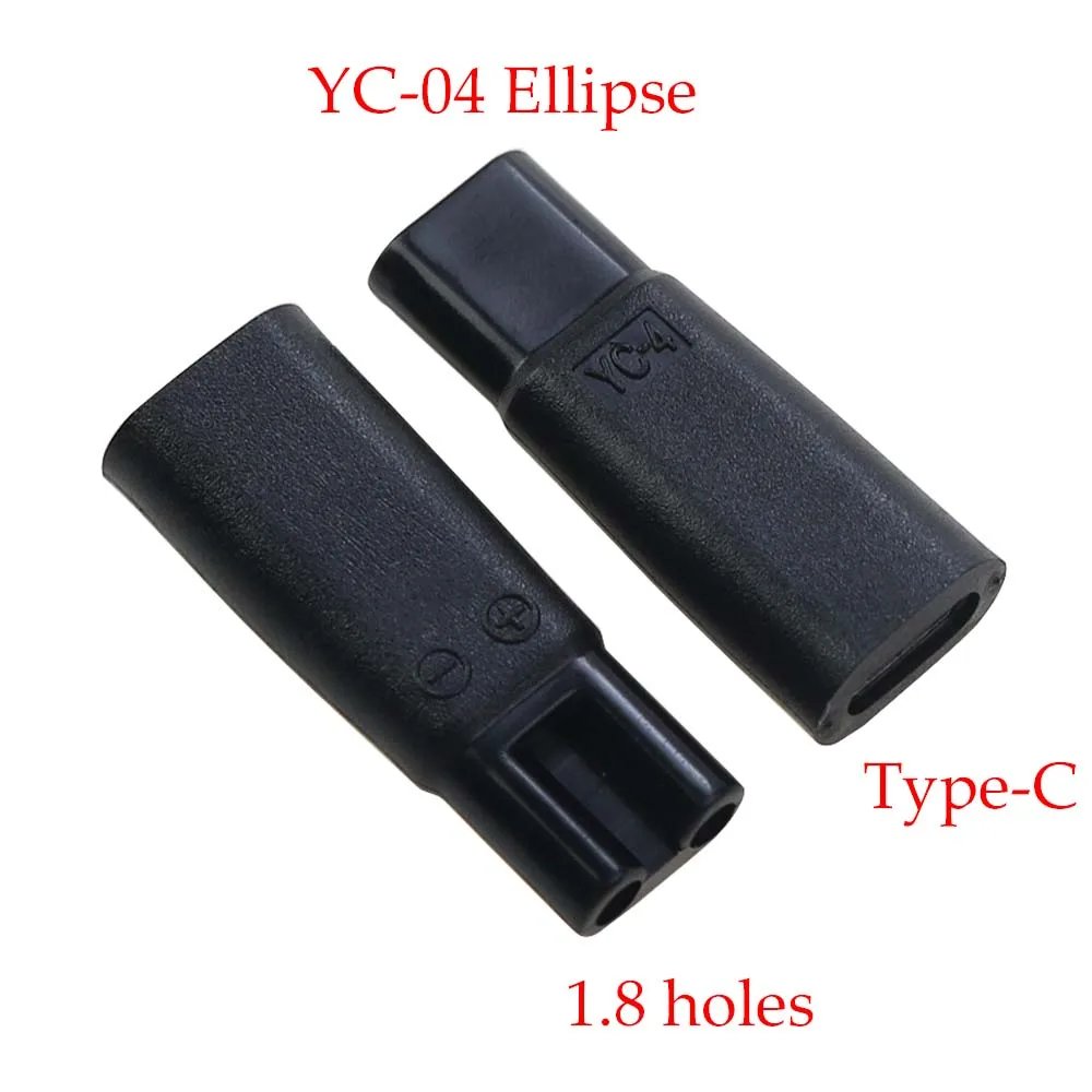 1 Uds USB tipo C enchufe hembra a 2,35 1,8 doble agujero adaptador de carga de 2 clavijas enchufe convertidor para afeitadora Pentium cortadora de pelo - imagen 5