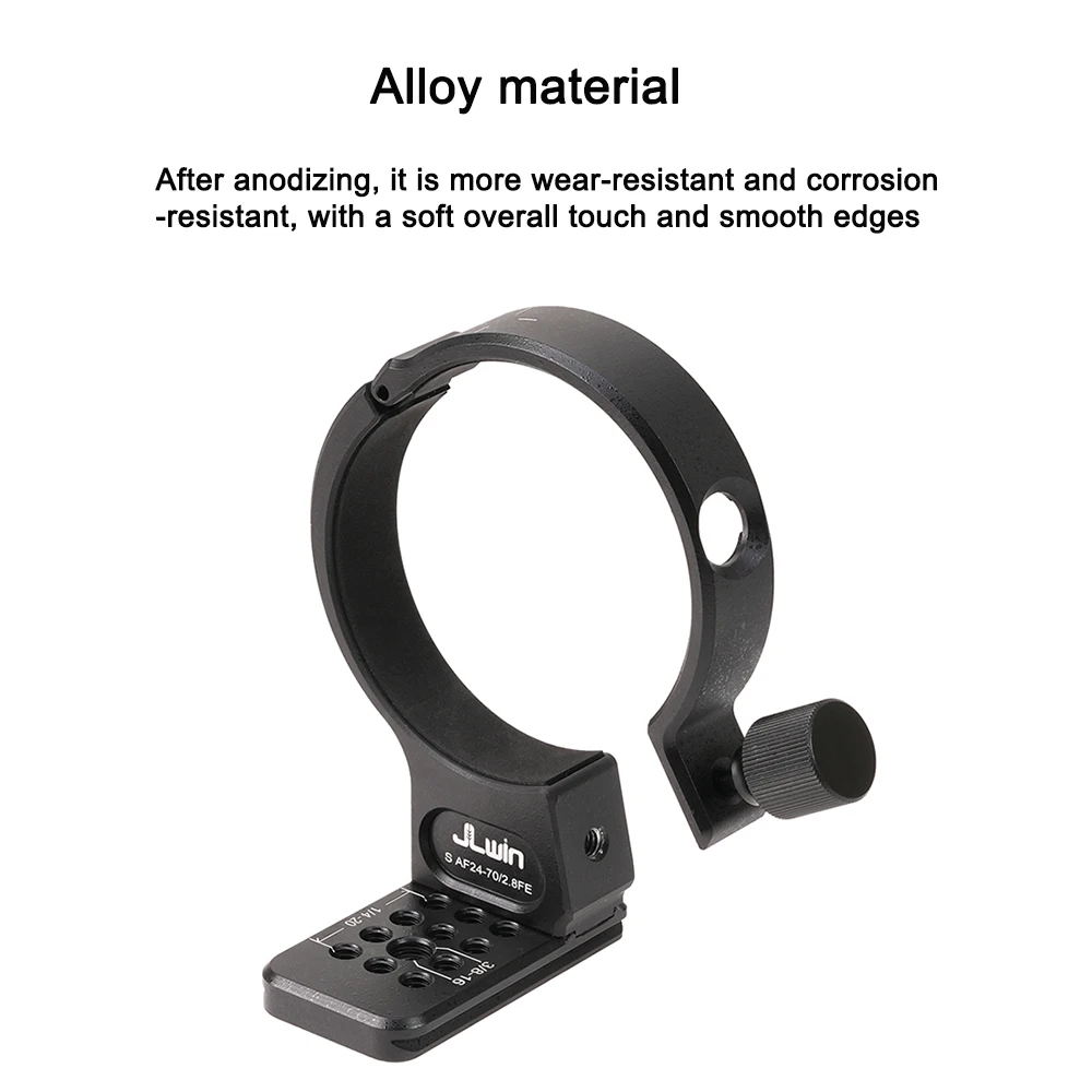 FOTGA 1/4 adaptador de anillo Base de cuello de montaje de trípode de liberación rápida para Samyang AF24-70mm F2.8 soporte de lente de cámara accesorios de trípode - imagen 2