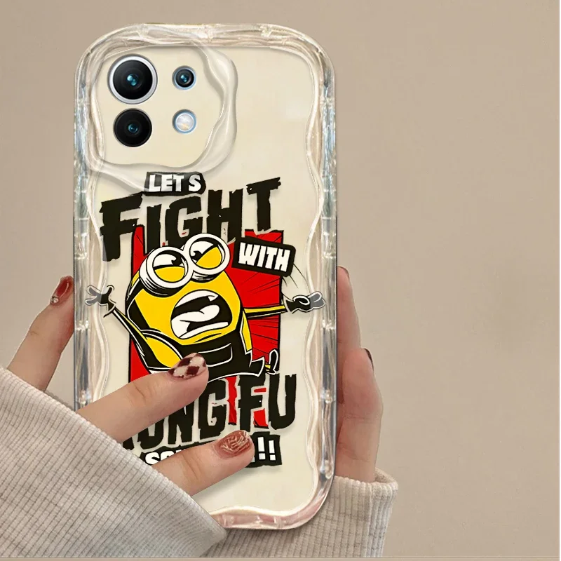 Preciosa funda de dibujos animados m-minions para Xiaomi 14T 13T 12T 13 12 11 11i Lite 5G 10T POCO X5 X6 Pro X3 NFC X4 GT F3 F4 F5 F6 M6 M5S C65 - imagen 4