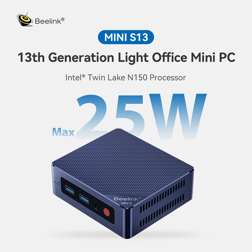 Beelink MINI S13 Mini PC Intel Twin Lake N150 16GB DDR4 500GB SSD Win11 Wifi6 1000M LAN Mini ordenador de escritorio - imagen 2