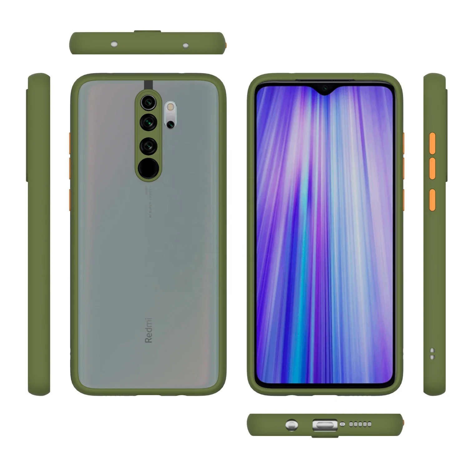 Funda protectora a prueba de golpes para Xiaomi Redmi 9, 9A, 9C, 10A, 10C, 12c, Redmi Note 9, 9S, 10, 10S, 11, 11s, 12s, 12 Pro, 5G, A1, A2 - imagen 2