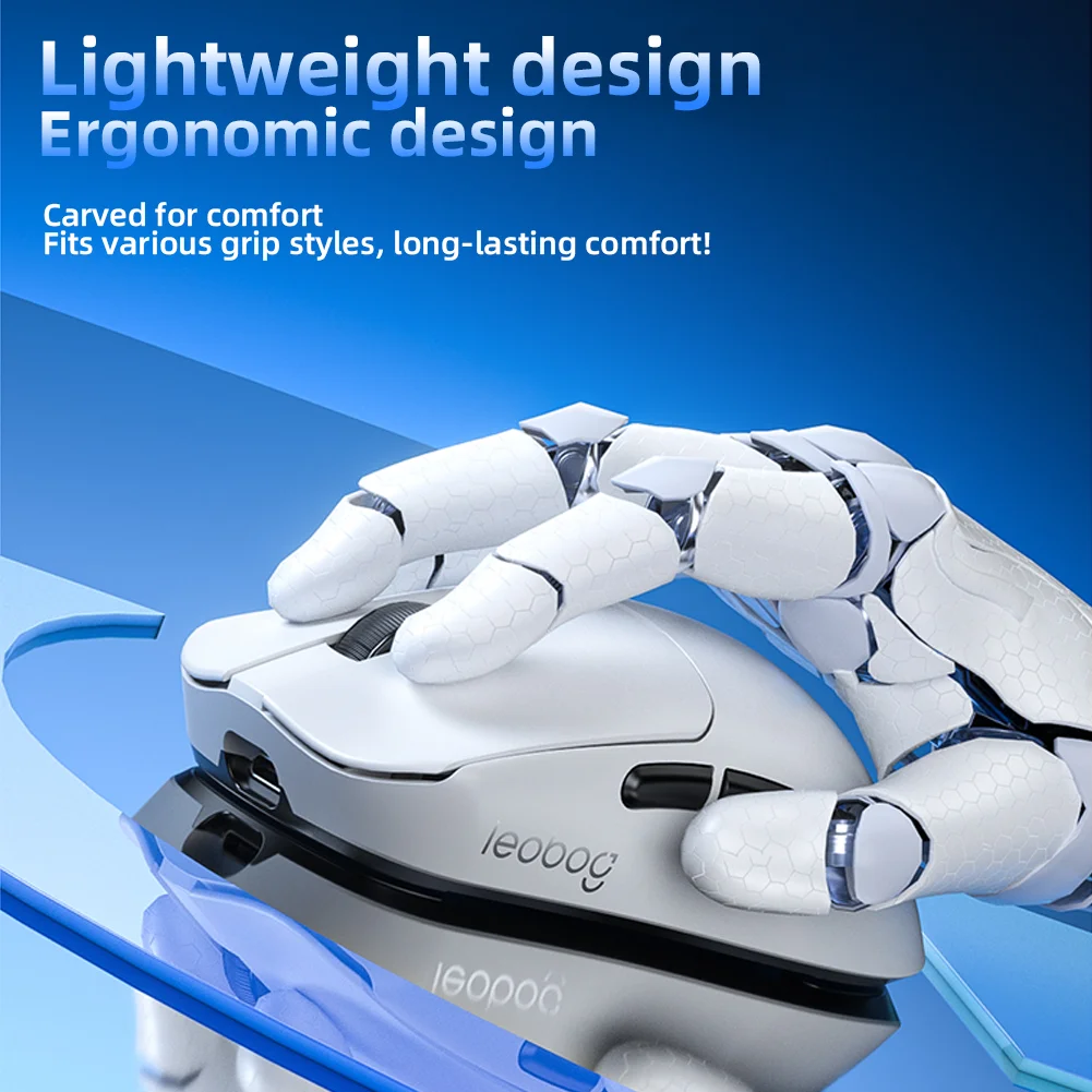 LEOBOG GM3/GM3SE Base de carga de ratón multimodo Sensor PAW3311 12000 DPI Ergonomía Ratón inalámbrico ligero para juegos 1000Hz - imagen 4