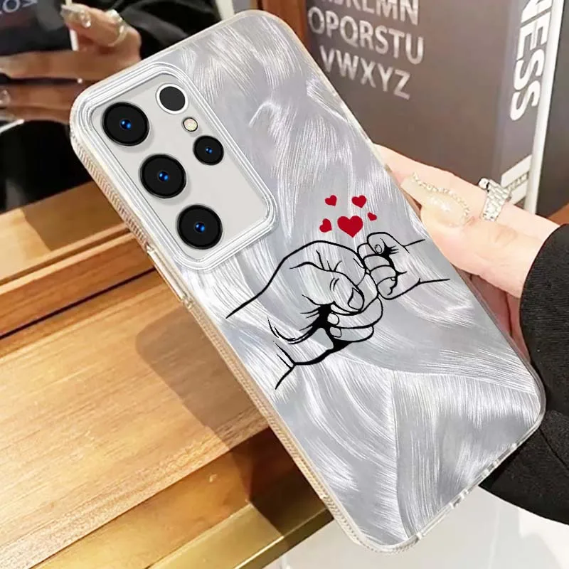 Funda de teléfono con textura de plumas para Samsung Galaxy A56 A73 A72 A71 A55 A54 A53 A52 A35 A34 A33 A31 - imagen 3