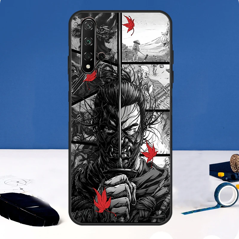 Funda de Japón Samurai Ninja para Huawei Nova 3i 8i 11i 11 Pro 9 10 SE 5T Y60 Y61 Y70 Y90 Y91 P20 P30 P40 Lite - imagen 3