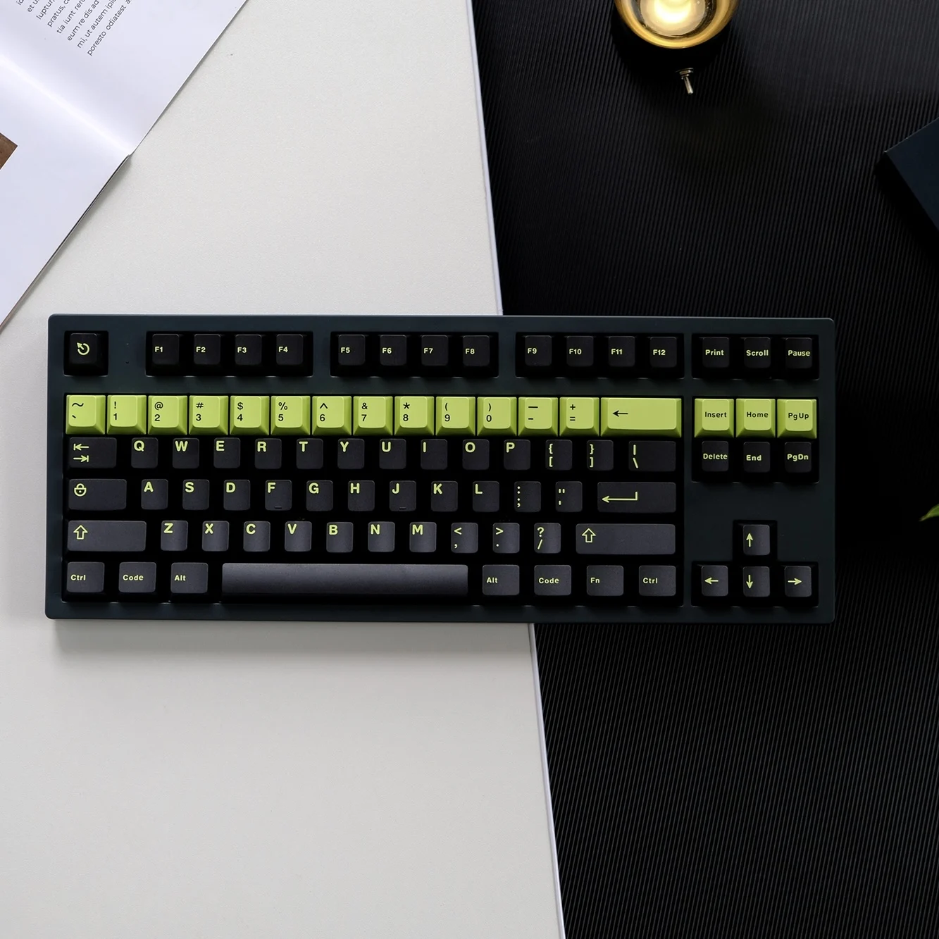 Teclas ABS de dos colores con tema tóxico, 253 teclas, perfil Cherry para teclado mecánico, interruptores Cherry MX - imagen 5