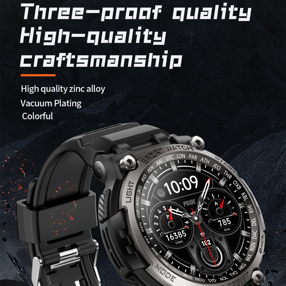 696 relojes inteligentes para deportes al aire libre para hombres, reloj inteligente con llamada de diente azul de 1,53 pulgadas, brújula para mujeres, monitoreo de salud durante todo el día para dormir a prueba de agua - imagen 4