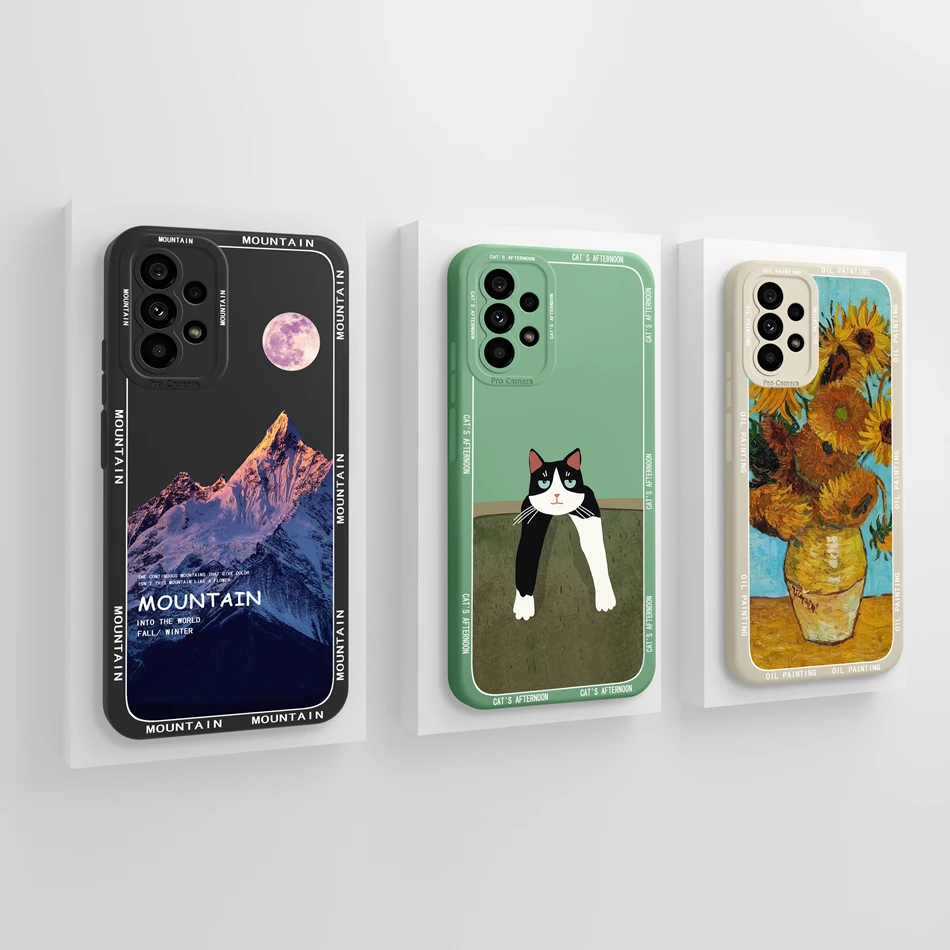 Funda divertida para Samsung A73, carcasa trasera de silicona líquida suave con protección de cámara para Samsung Galaxy A73 5G - imagen 4