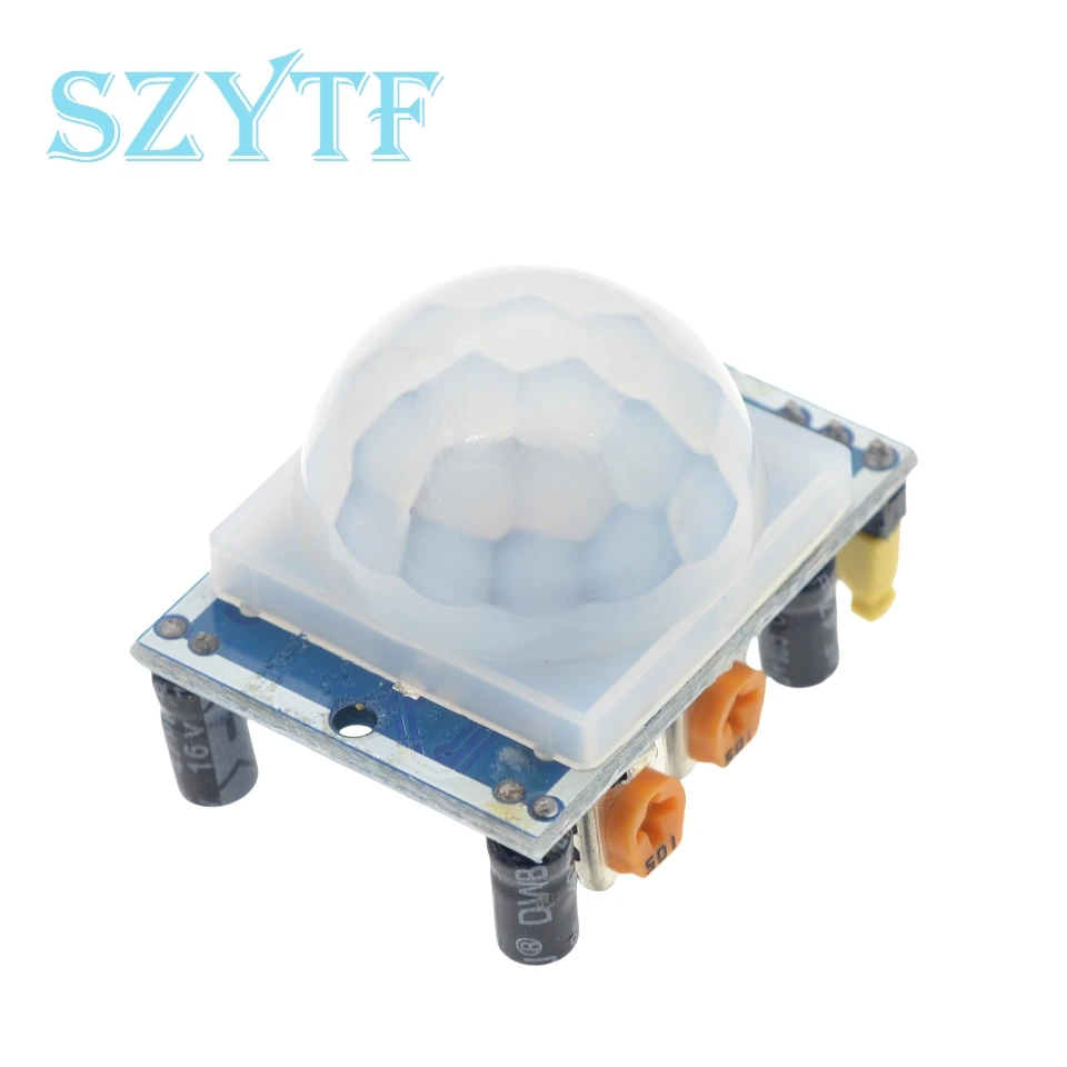 1-10 Uds HC-SR501 ajustar IR piroeléctrico infrarrojo PIR Sensor de movimiento módulo Detector para Arduino para Raspberry Pi Kits + funda - imagen 2