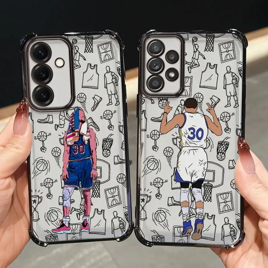 Funda deportiva de baloncesto de Anime para Samsung Galaxy A24 A25 A16 A15 A35 A36 A52 A17 A33 A13 A26 A21s, funda suave