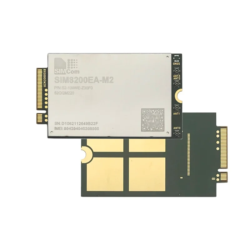 SIMCOM SIM8200EA‐M2 Módulo 5G Sub-6G M.2 Multibanda 5G-NR LTE-TDD LTE‐TDD Comandoes WCDMA Compatible Cat12 SIM7912G SIM7920G