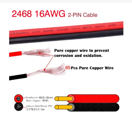 Adaptador de corriente para encendedor de cigarrillos de 12V y 24V, enchufe macho de alta potencia con cable de alimentación con fusible de 15A para coches y camiones - imagen 4