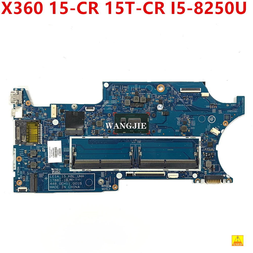Para HP Pavilion X360 15-CR 15-CR0053WM placa base de computadora portátil L20847-601 L20844-601 I5-8250U CPU 17881-1B 448.0EH10.001B DDR4 - imagen 2