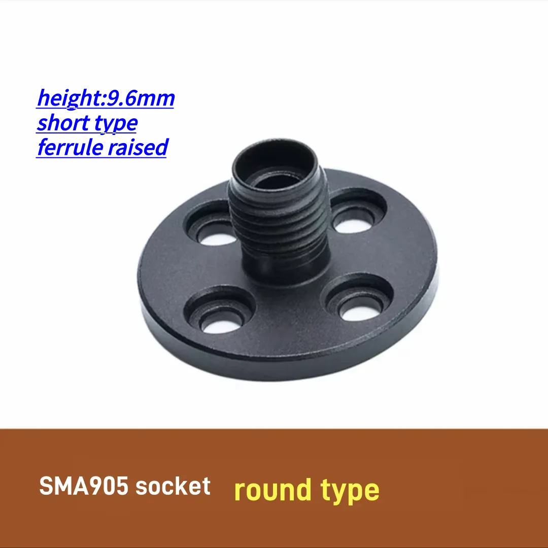 Toma de fibra para adaptador SMA905, base de asiento óptico de 3,18mm y 4mm, color negro, para conector acoplador SMA905 ftth, Base de soporte - imagen 5