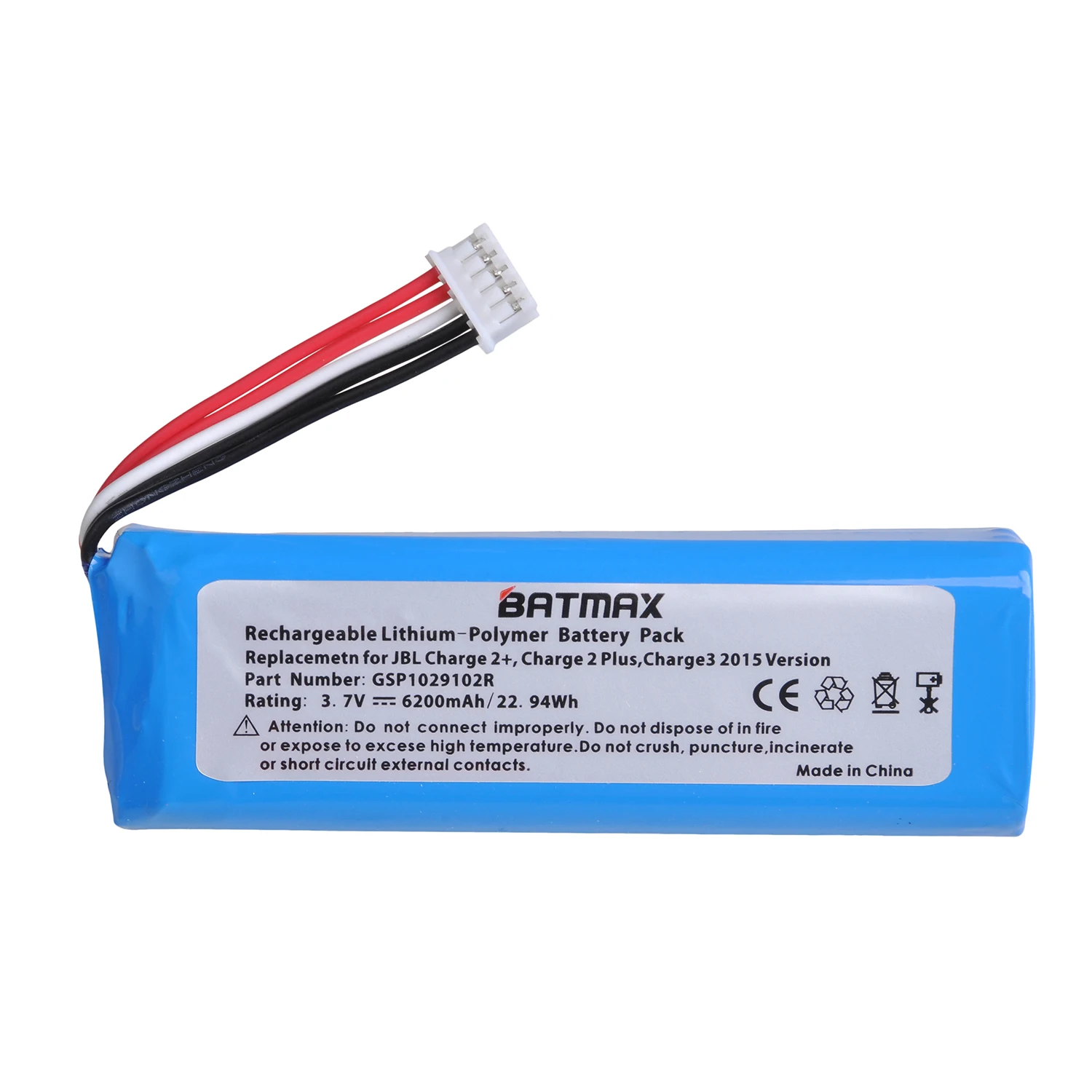 Batmax-Batería de repuesto Original para altavoz JBL Flip4/Flip3/Flip5/Charge 3/Charge 2 +/Xtreme/Boombox/Pulse 2 3 - imagen 5