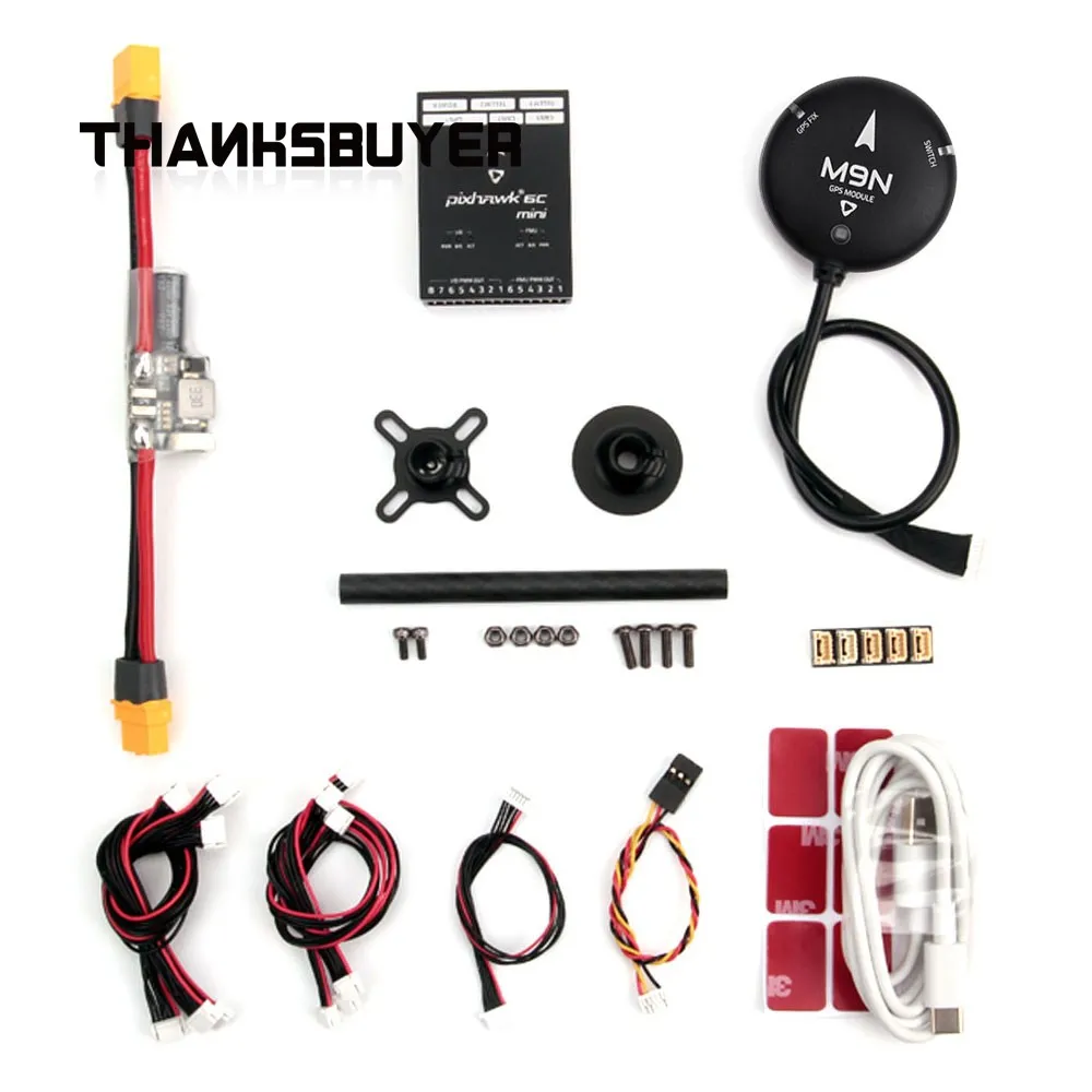 Holybro Pixhawk 6C Mini módulo de control de vuelo + módulo de alimentación PM02/PM06 + módulo GPS M10/M9N para controlador de opensource UAV PX4 RC - imagen 3