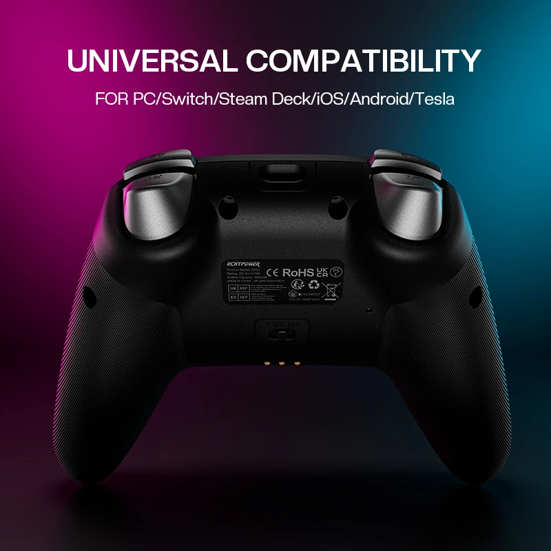 NYXI Wireless Pro Switch Controlador de PC Joystick de vibración Batería de 800 mAh Negro - imagen 4