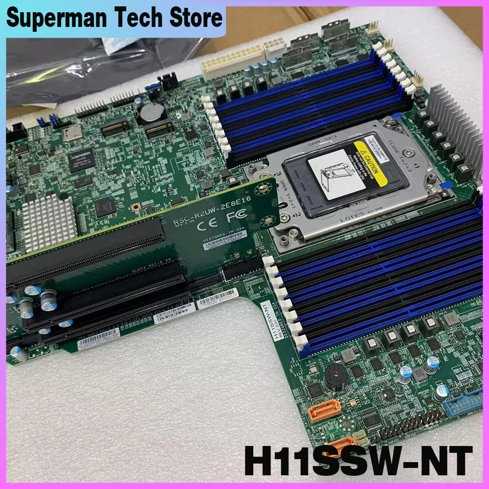 Para placa base Supermicro AMD soporte de un solo canal AMD1 generación 2 CPU REV: 2,0 placa base de servidor H11SSW-NT - imagen 2