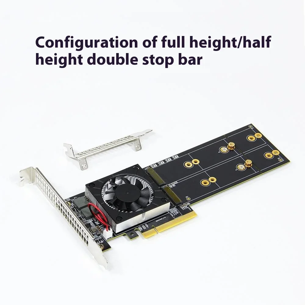 Módulo compatible integrado plx8747 sin división, tarjeta de expansión PCIE de media altura/a altura completa m.2 de cuatro discos - imagen 3