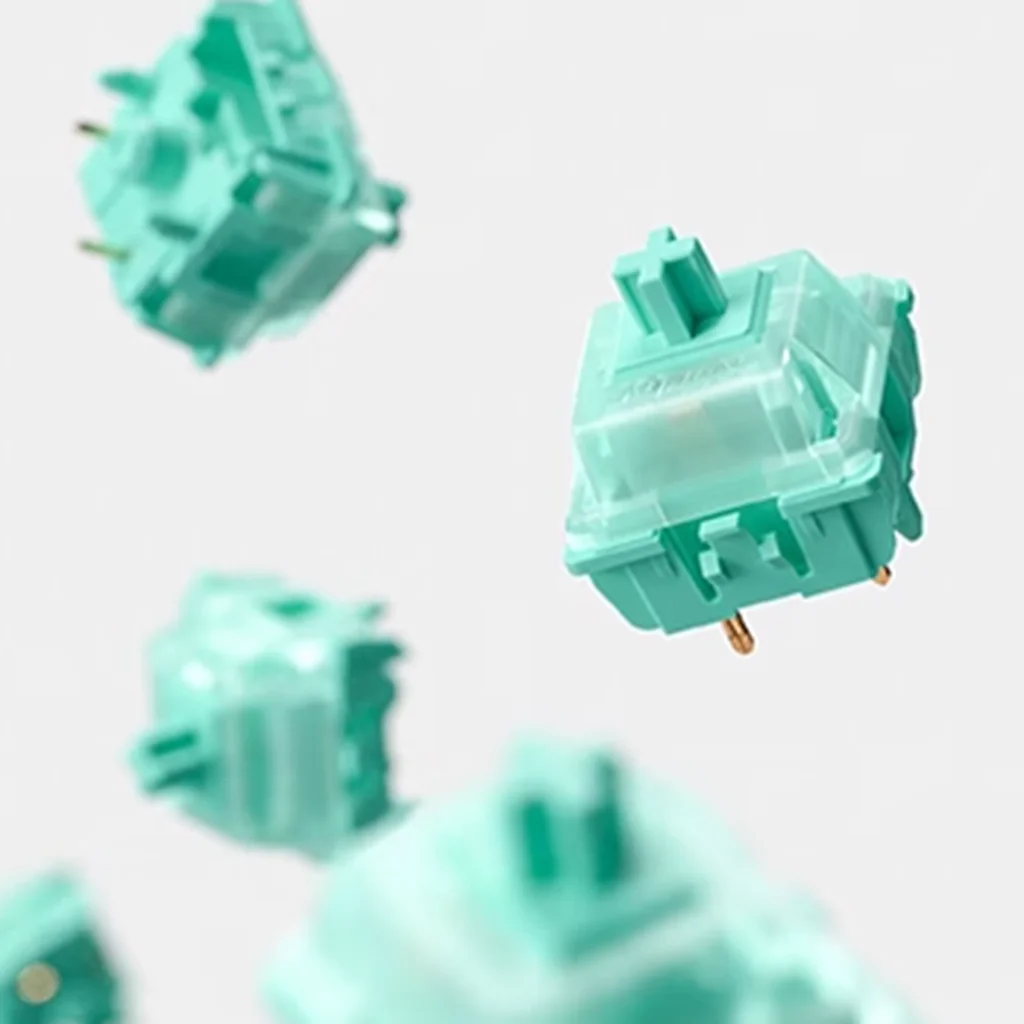 Gateron NuPhy Mint interruptor de fondo temprano lineal 37g 5 pines interruptores de teclado lubricado 21mm resorte interruptor de teclado mecánico - imagen 2