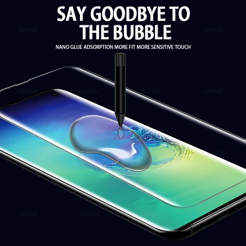 2 uds pegamento líquido UV transparente vidrio templado 3D para Honor 30 V40 50 60 70 80 SE 90 100 200 300 Pro Ultra 5G Protector de pantalla - imagen 3