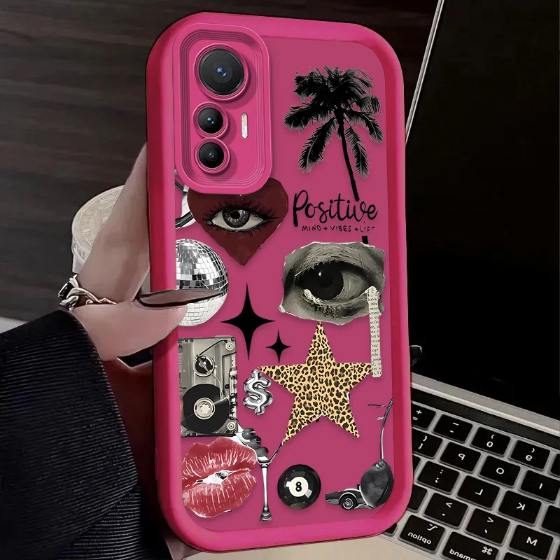 Y2K-funda de bola de discoteca de leopardo para Xiaomi, 14T, 13T, 12T, 11T, 13, 12, 11 Lite, 5G NE POCO X6, X5, F6, F5, F3, X4, GT, X3, NFC, M5S, M6 Pro - imagen 3