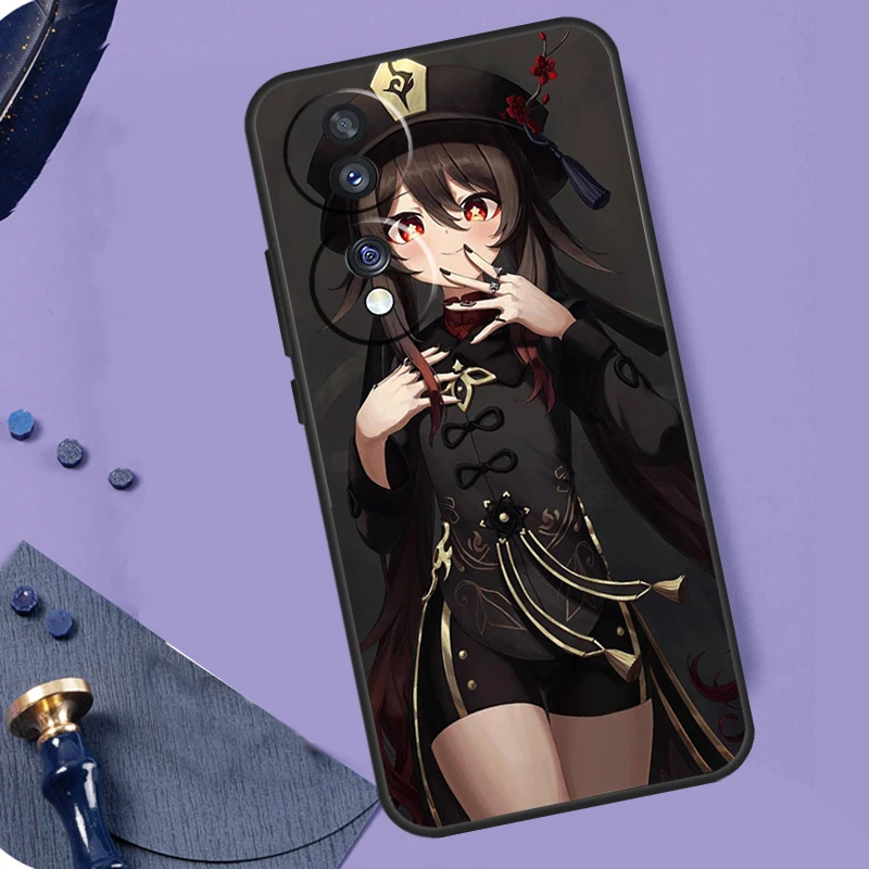 Genshin-funda de impacto Hutao para Honor 400 200 Pro 50 70 90 X9a X9b X9c X9d X8a X8b X8c Magic 7 Lite 5 6 8 Pro Coque - imagen 4