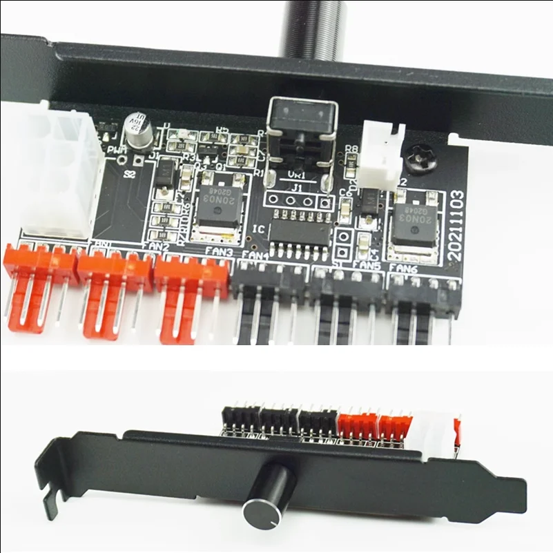 Angitu-regulador de ventilador violento, Control de velocidad del ventilador, 5A, continuo, soporte para ventilador de violencia, Control de velocidad, PCI Bit, 6 ventiladores conectados - imagen 3