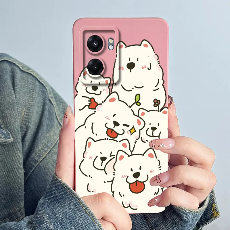 Para Realme Narzo 50 5G funda Cool dibujos animados a prueba de golpes líquido suave silicona parachoques funda de teléfono para Narzo50 5G RMX3572 RMX3571 cubierta - imagen 2