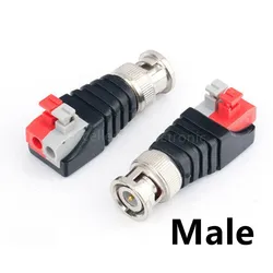 Conector BNC Q9 75-5 prensa para CCTV – Sin soldadura