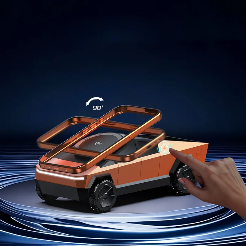 QI2 3 en 1 cargador inalámbrico rápido magnético soporte cibernético de escritorio para IPhone 17 16 Pro Max Apple y Samsung Watch Airpods Pro - imagen 5