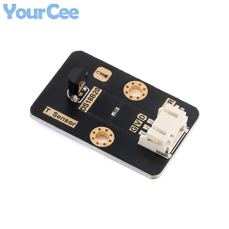 Módulo de Sensor de temperatura Digital DS18B20 T, interfaz de PH2.0-3p de comunicación de un solo bus de 3,3/5V para Arduino Stm32 ESP32, 2 uds./1 ud. - imagen 2