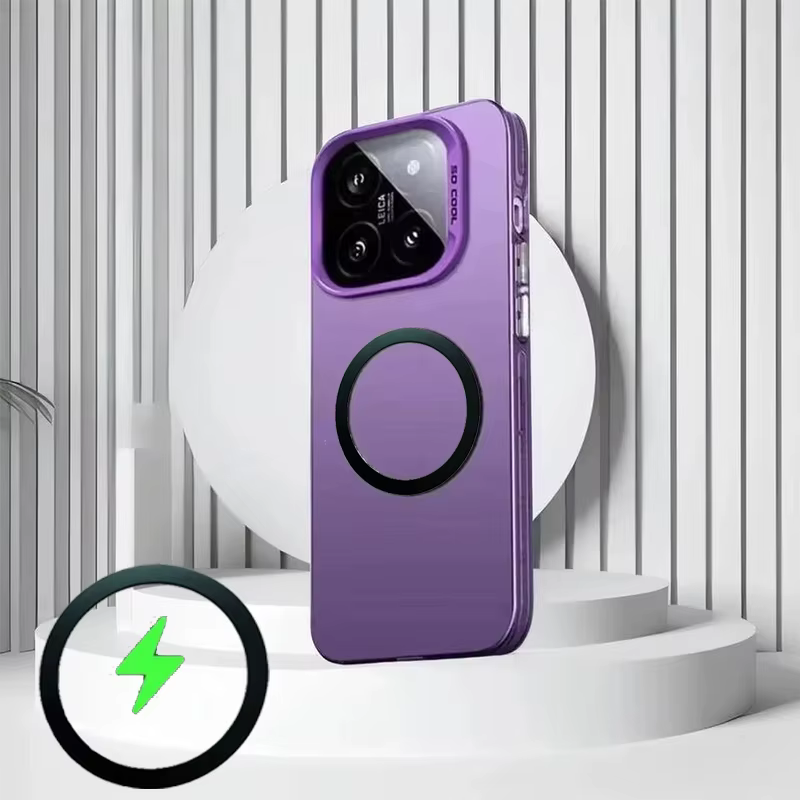 Funda esmerilada mate de carga inalámbrica Magsafe de lujo para Xiaomi 15T Pro redmi 15 cubierta protectora semitransparente a prueba de golpes - imagen 5