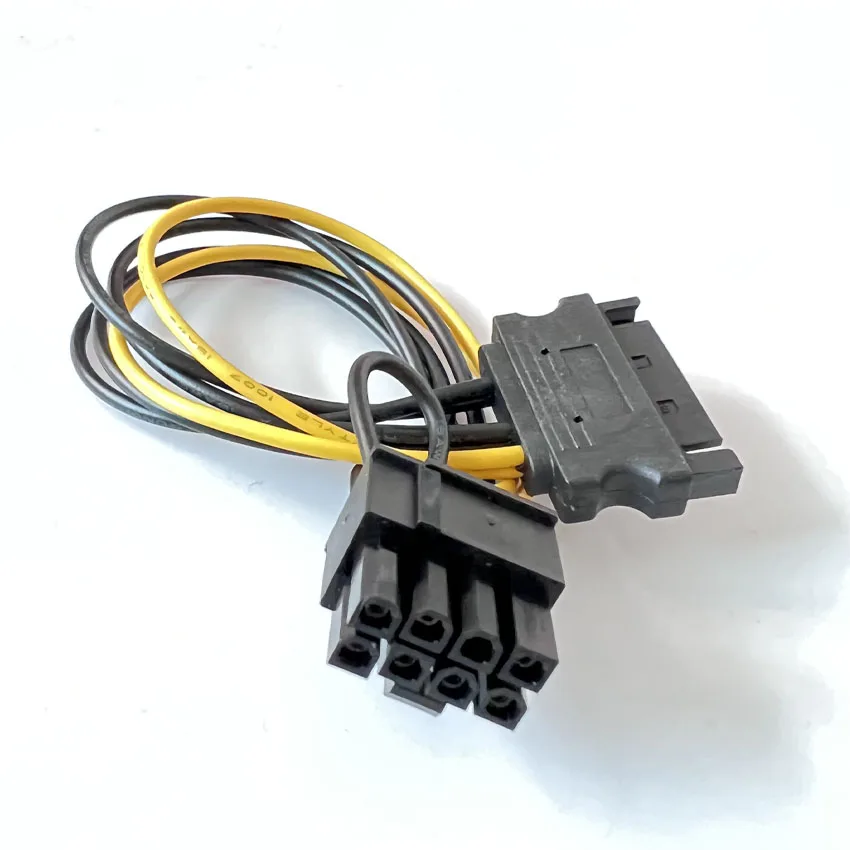 Cable de fuente de alimentación PCI-E de alta velocidad, Cable SATA macho de 15 pines a 8 pines (6 + 2), 20cm - imagen 3