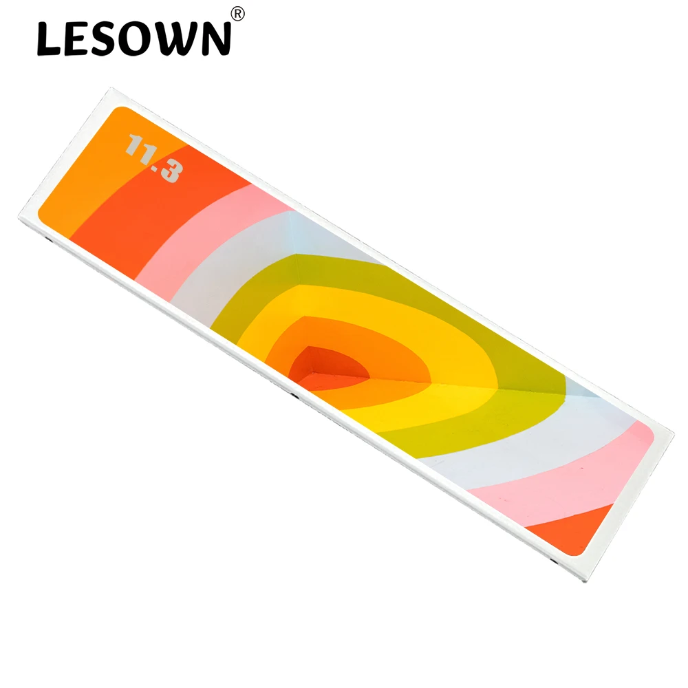 LESOWN-Monitor LCD de barra estirada, pantalla pequeña portátil HDMI blanca para ordenador, PC, Raspberry Pi, 11,3, 8,8, 7,9, 440, 1920