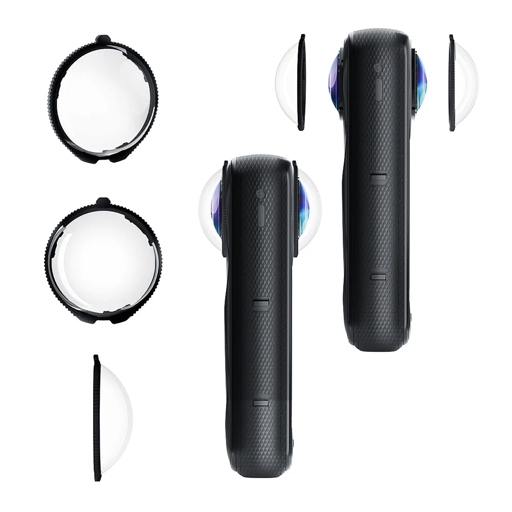 Cubierta de lente de vidrio óptico, cubierta protectora de lente antiarañazos, Protector de cristal de lente antiniebla para accesorios de cámara Insta 360 X5 - imagen 5