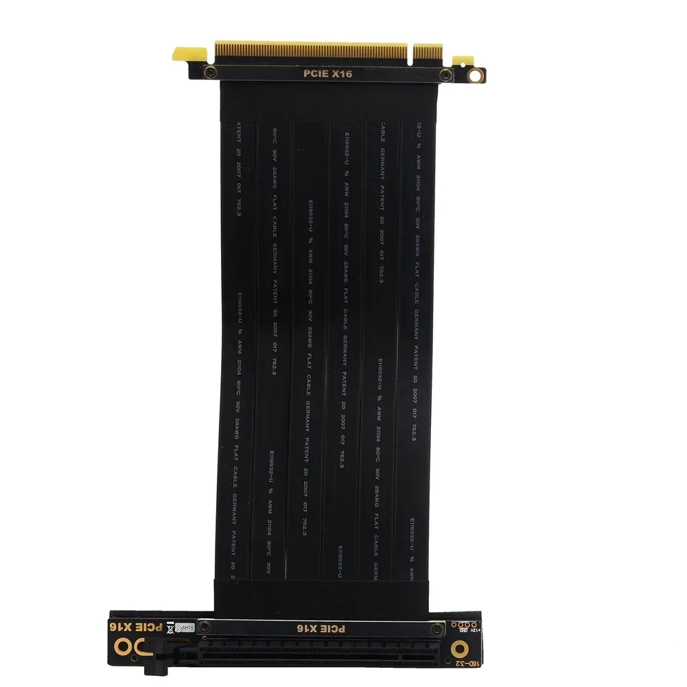 Cable elevador PCIE 3,0 X16, Cable de extensión de ángulo recto de 270 grados, adaptador blindado elevador de tarjeta de expansión GPU PCI Express 16x a 16x - imagen 4