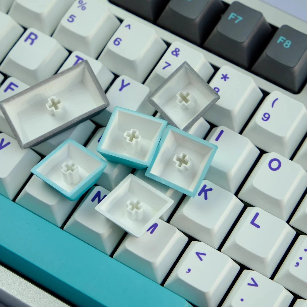 Teclas Hyper Fuse de 123 teclas, perfil de cereza, teclas de sublimación de tinte PBT para teclas de teclado mecánico MX Switch - imagen 4