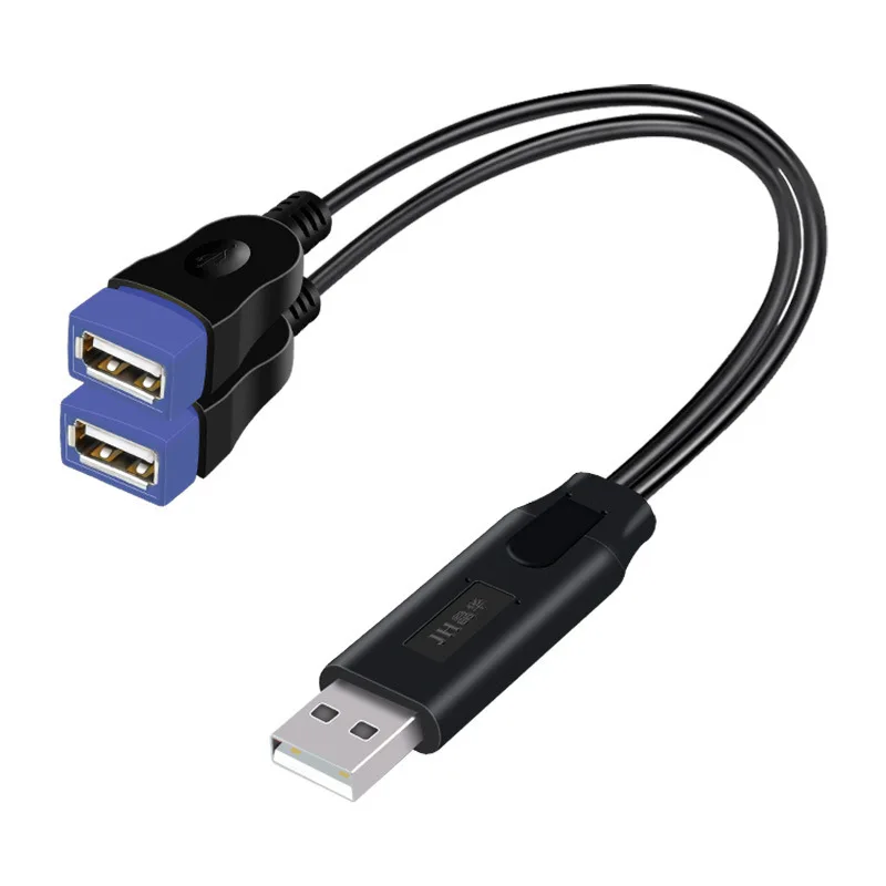 Divisor de Cable USB para cargador de teléfono, adaptador de corriente, 2 puertos macho a hembra, expansor múltiple, extensión OTG, enchufe de acoplamiento de carga