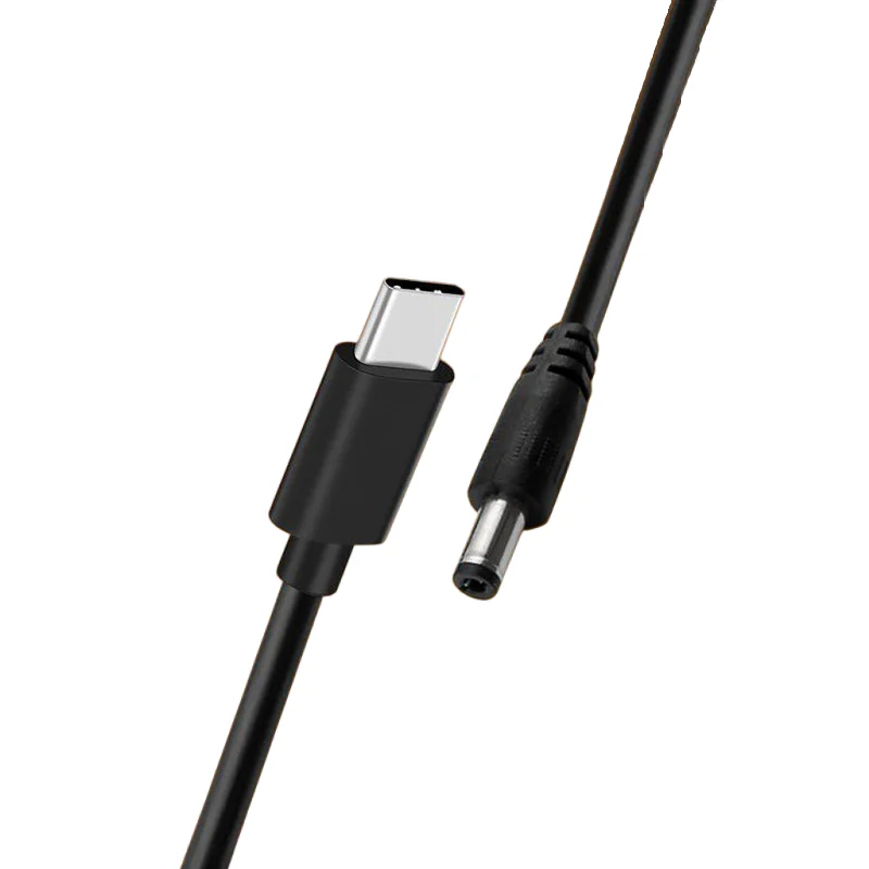 Cable USB C a DC 5,5x4mm DC 9V 12V 15V a tipo C convertidor de enchufe 65W PD adaptador de Cable de alimentación para tira LED TV BOX cámara Wi - imagen 4