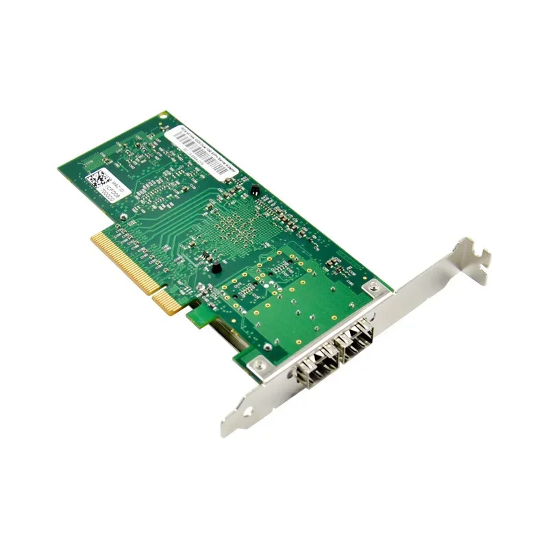 Tarjeta de red óptica de servidor Gigabit PCI-E X8 de 2 puertos PCIe 10 Gigabit Etherne SFP + tarjeta de red óptica chip de 10000mbps Intel82599ES - imagen 4
