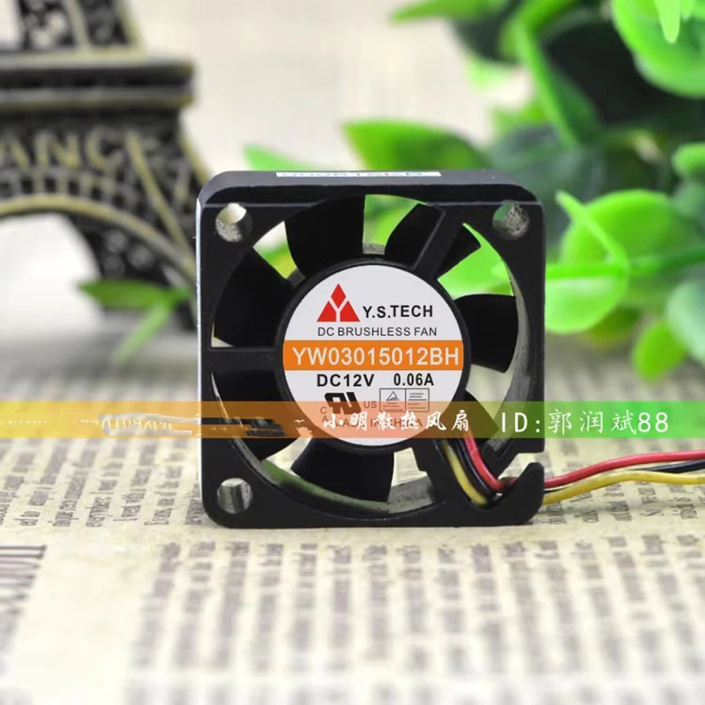 Ventilador de refrigeración de tarjeta gráfica, caja de disco duro fanhard, 30mm, YW03015012BH, DC12V, 0.06A