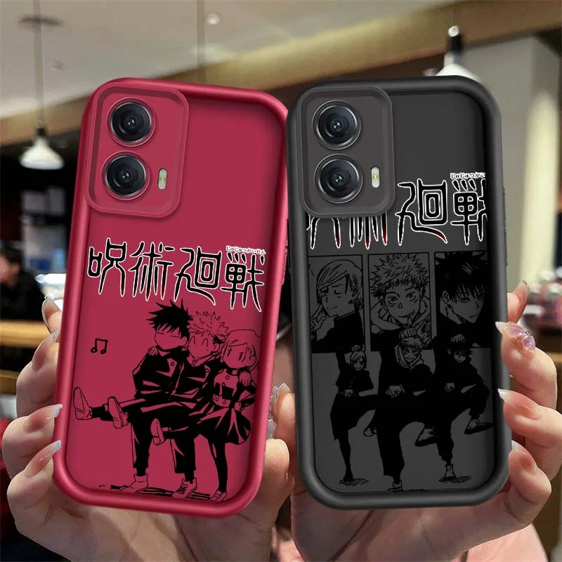 Yuji Nobara Megumi para Motorola G Stylus Pure G55 G54 G75 G85 G84 G32 G24 G23 G13 G04 5G 2025 cubierta de la caja del teléfono de la escalera del ojo