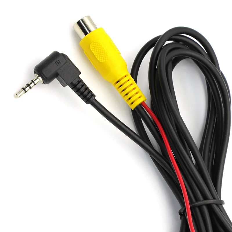 1 Uds Cable de conexión de cámara de visión trasera RCA hembra a Cable convertidor AV de 2,5mm vista trasera de coche cámara de estacionamiento inverso a coche DVR - imagen 2